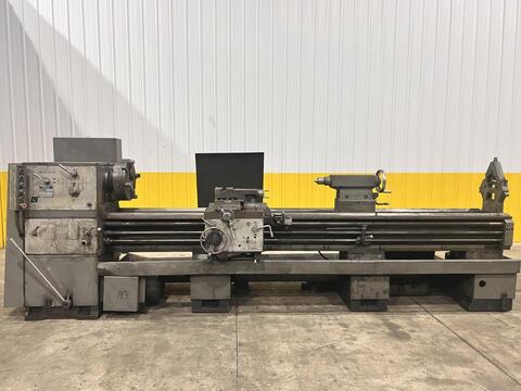 24" x 120" Toolmex Ponar #TUR-63, gap bed engine lathe, 16" 4-jaw chuck, 3.5" hole, D1-11, Steady Rest - Image 1