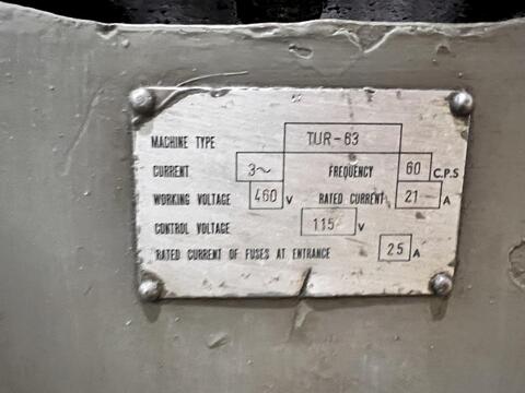24" x 120" Toolmex Ponar #TUR-63, gap bed engine lathe, 16" 4-jaw chuck, 3.5" hole, D1-11, Steady Rest - Image 2