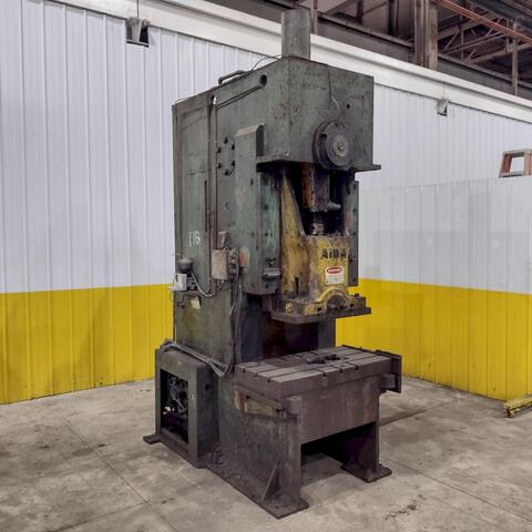 110 Ton, Aida #PR-XGC-100, gap frame press, 6.6" stroke, 2.95" adj., 50 SPM, 41.7" x22" bed, air clutch & - Image 5