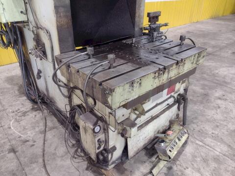 220 Ton, Aida #NC1-200(2), gap frame press, 9.84" stroke, 19.68" Shut Height, 4.33" adj., 57.7" x33" bed - Image 9