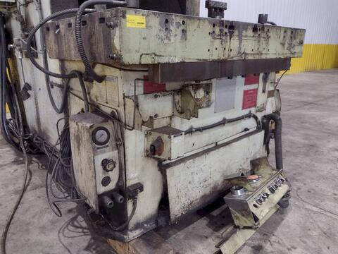 220 Ton, Aida #NC1-200(2), gap frame press, 9.84" stroke, 19.68" Shut Height, 4.33" adj., 57.7" x33" bed - Image 10