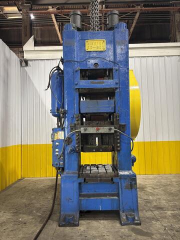 600 Ton, Minster #90-600, knuckle joint press, 4.5" stroke, 19.25" Shut Height, 1/2" adj., 22" x32" bed, 20 - Image 1