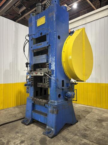 600 Ton, Minster #90-600, knuckle joint press, 4.5" stroke, 19.25" Shut Height, 1/2" adj., 22" x32" bed, 20 - Image 5