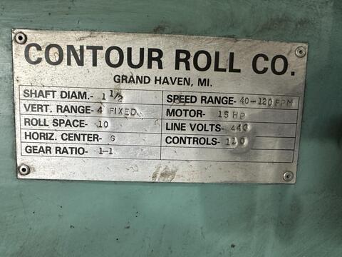 20 Stand, RS Contour #CRTM-1.5-20S, rollformer, 1.5" spindle diameter, 10" roll space, 6" horizontal centers - Image 3