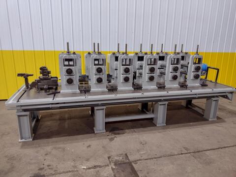 6 Stand, Yoder #M2-1/2, rollformer, 2" arbor, 15" roll space, 18" horizontal centers, 5"-10.25" vertical adj. - Image 2