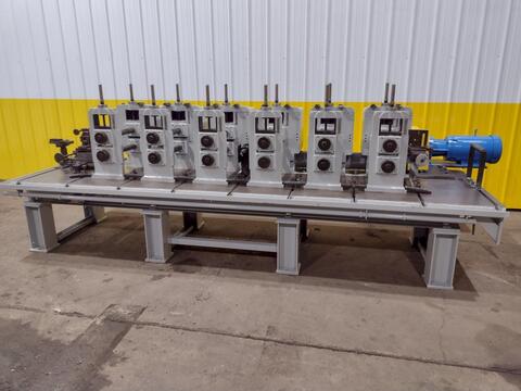 6 Stand, Yoder #M2-1/2, rollformer, 2" arbor, 15" roll space, 18" horizontal centers, 5"-10.25" vertical adj. - Image 3