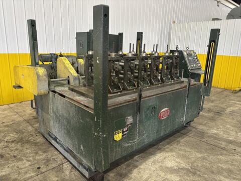 6 Stand, Yoder #Q-150, U joint drive rafted rollformer, 2" arbor, 7 rafts, 2001 - Image 4