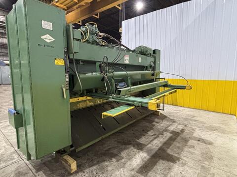 3/8" x 10' Cincinnati #375X10, hydraulic shear, 12 hydraulic holddown, 48" front operated power back gauge - Image 2