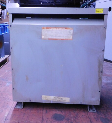 75 KVA 480 Delta Primary, 208Y/120 Secondary, ITE 3F3Y075 type QL transformer - Image 1