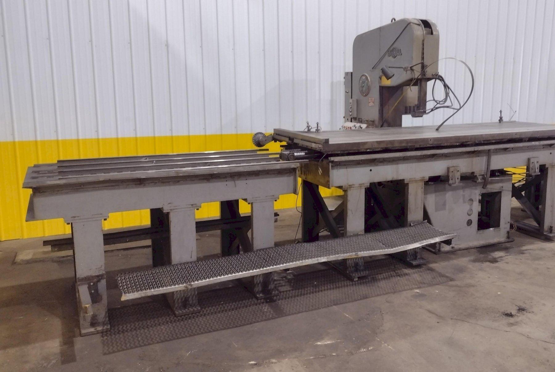 26" x 18" DoAll #2618-H-B, heavy duty vertical plate saw, 48" x 144" power feed table - Image 1