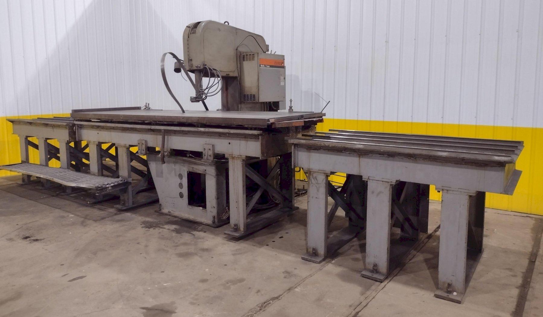 26" x 18" DoAll #2618-H-B, heavy duty vertical plate saw, 48" x 144" power feed table - Image 2