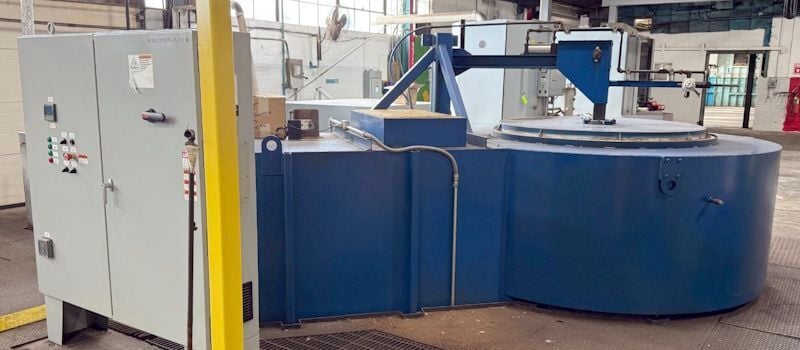 60" width x 72" H x 12" D Wisconsin Oven #PIT-60/60-12E, temper furnace, 1250°F, Eurotherm 3204 temperature - Image 1
