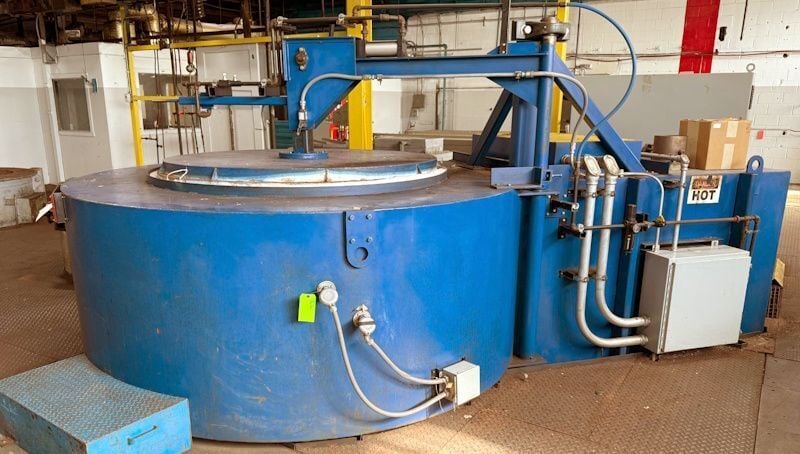 60" width x 72" H x 12" D Wisconsin Oven #PIT-60/60-12E, temper furnace, 1250°F, Eurotherm 3204 temperature - Image 2