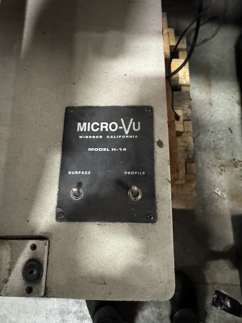 14" MicroVu #H14, optical comparator, 5" x 18" table, 8" x 6" table travels, ST Industries Comoutational - Image 4
