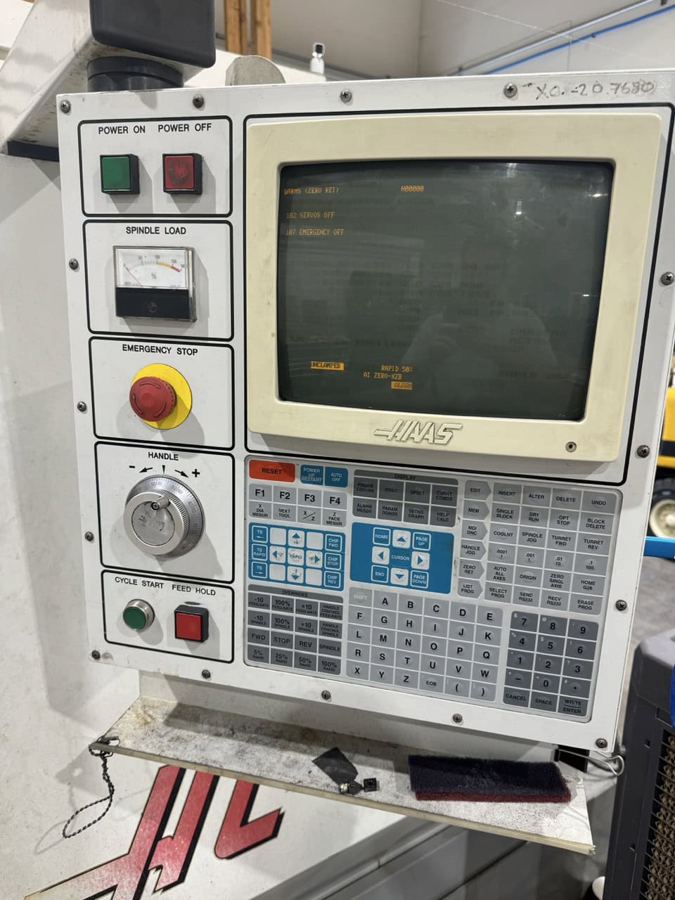 Haas #HL-4, CNC turning center, 10" chuck, 2.5" bar, 34" L x 14.5" diameter turn, 3400 RPM, 30 HP, 12 turret - Image 6