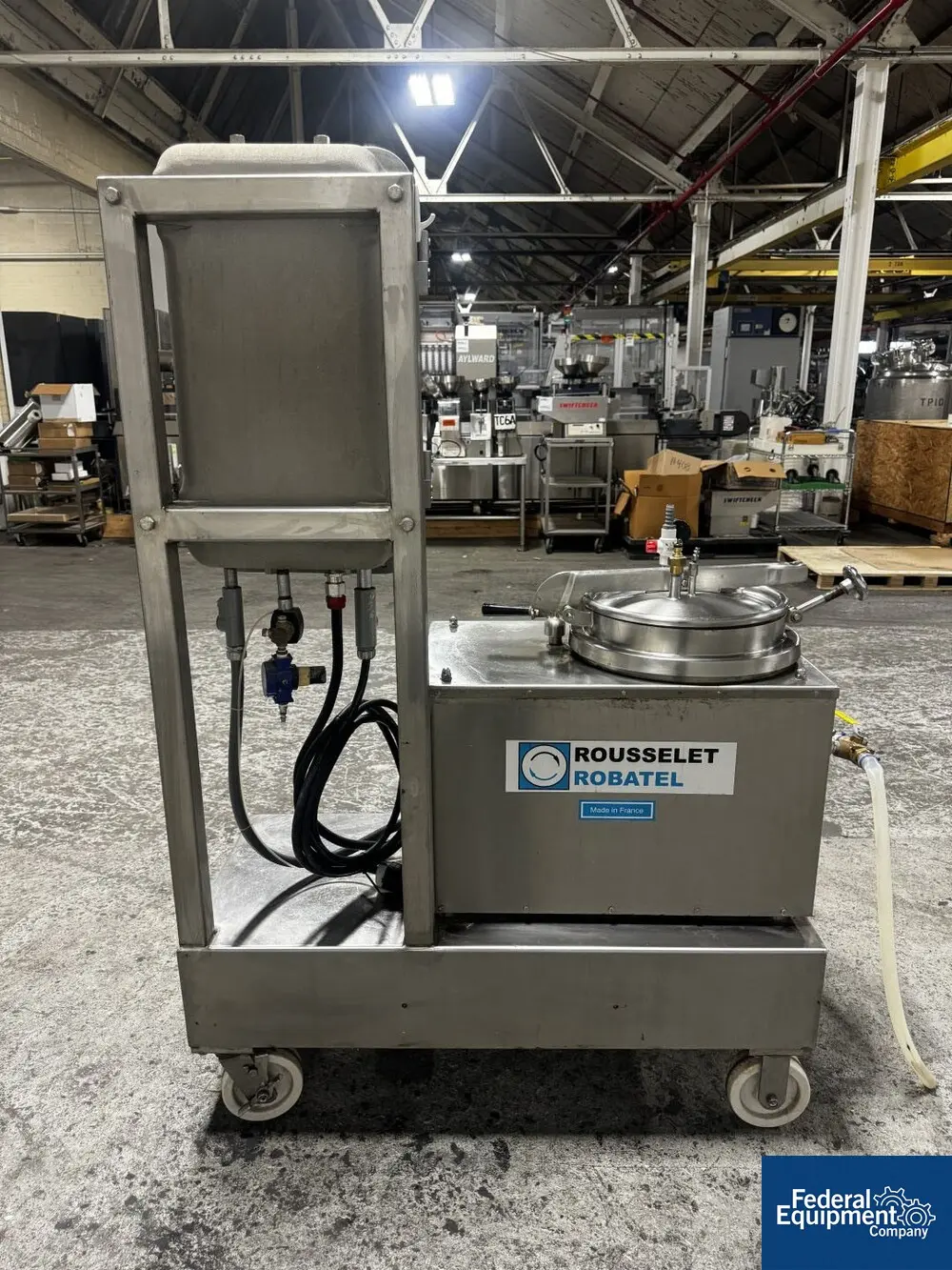 Rousselet Robatel #RC30VXR, Vert Basket Centrifuge, 316 Stainless Steel, 3000 RPM, 6 kg 13.2 lb. capacity - Image 4