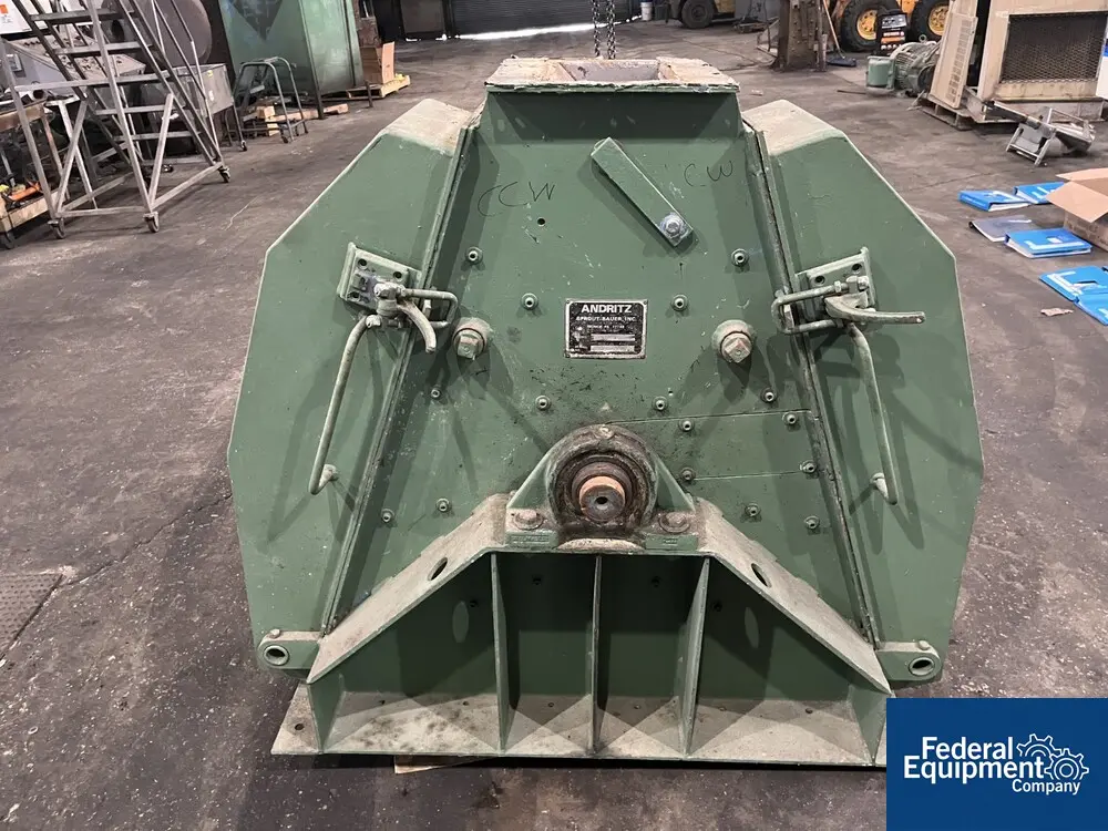 Andritz Sprout Bauer #38124, Hammer Mill, Carbon Steel, 38" diameter x 12" width grind,, 125 HP, direct motor - Image 3