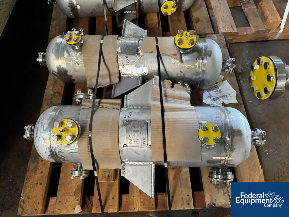 4" x 5' BE Peterson Distillation Column Reboiler Unit, 316 Stainless Steel, 200 psi, 270°F, 2024 - Image 2