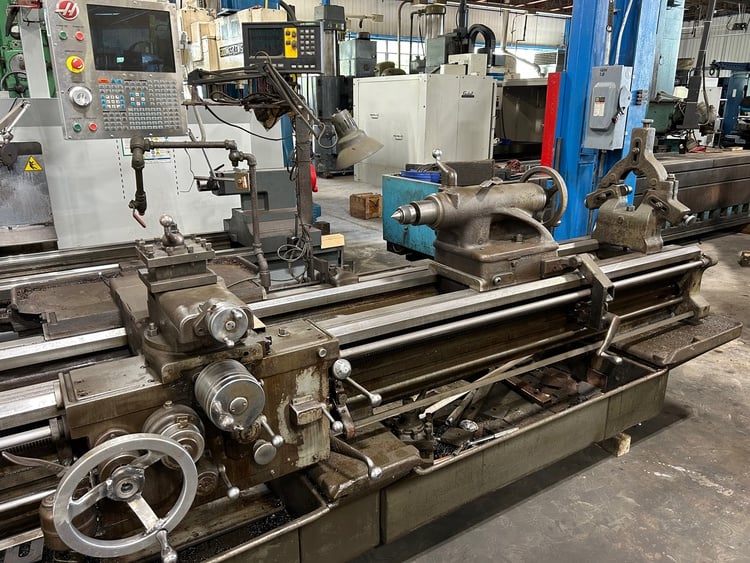 22" x 96" Monarch #Series-60, engine lathe, 14" swing over cross slide, 4-jaw 18" chuck, 10 HP, steady rest - Image 4