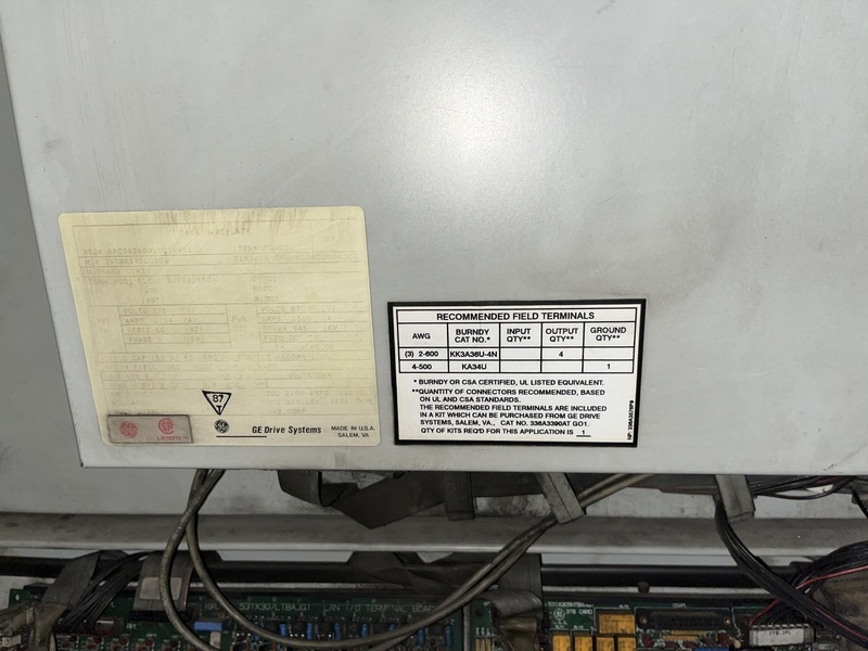 1267 HP General Electric, 3VOMK575CD004, VFD, 3 phase, 575 Volts - Image 5
