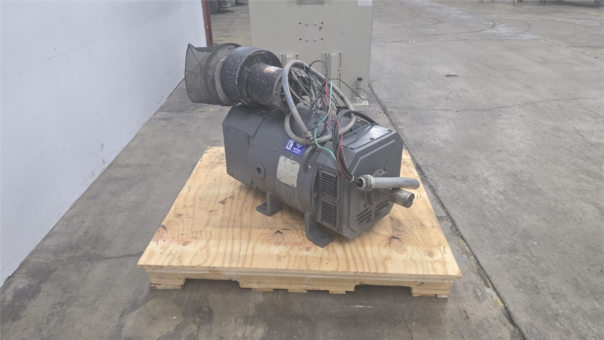 100 HP 1750/2000 RPM Emerson 3660D450100 DC Motor, Frame 366AT, w/1 HP Blower Motor, Shunt Wound, 160 Amps - Image 5
