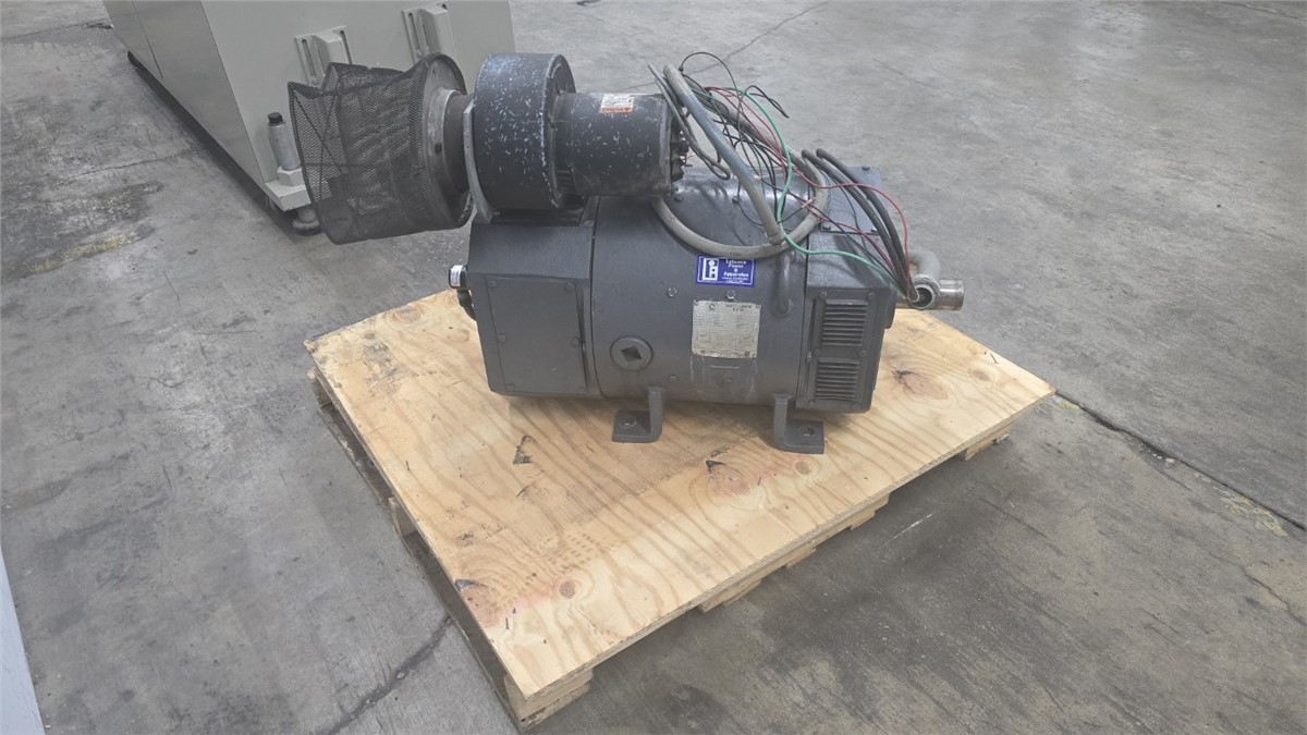 100 HP 1750/2000 RPM Emerson 3660D450100 DC Motor, Frame 366AT, w/1 HP Blower Motor, Shunt Wound, 160 Amps - Image 8