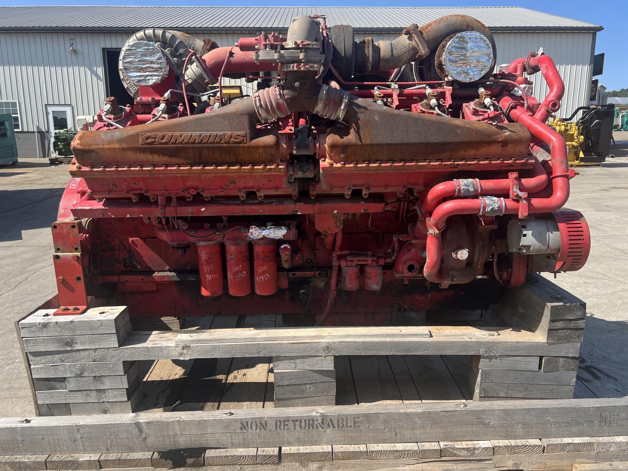 Cummins #QSK50, industrial fracking engine, Tier 3 pre-emission, used running takeout, 2018 - Image 1