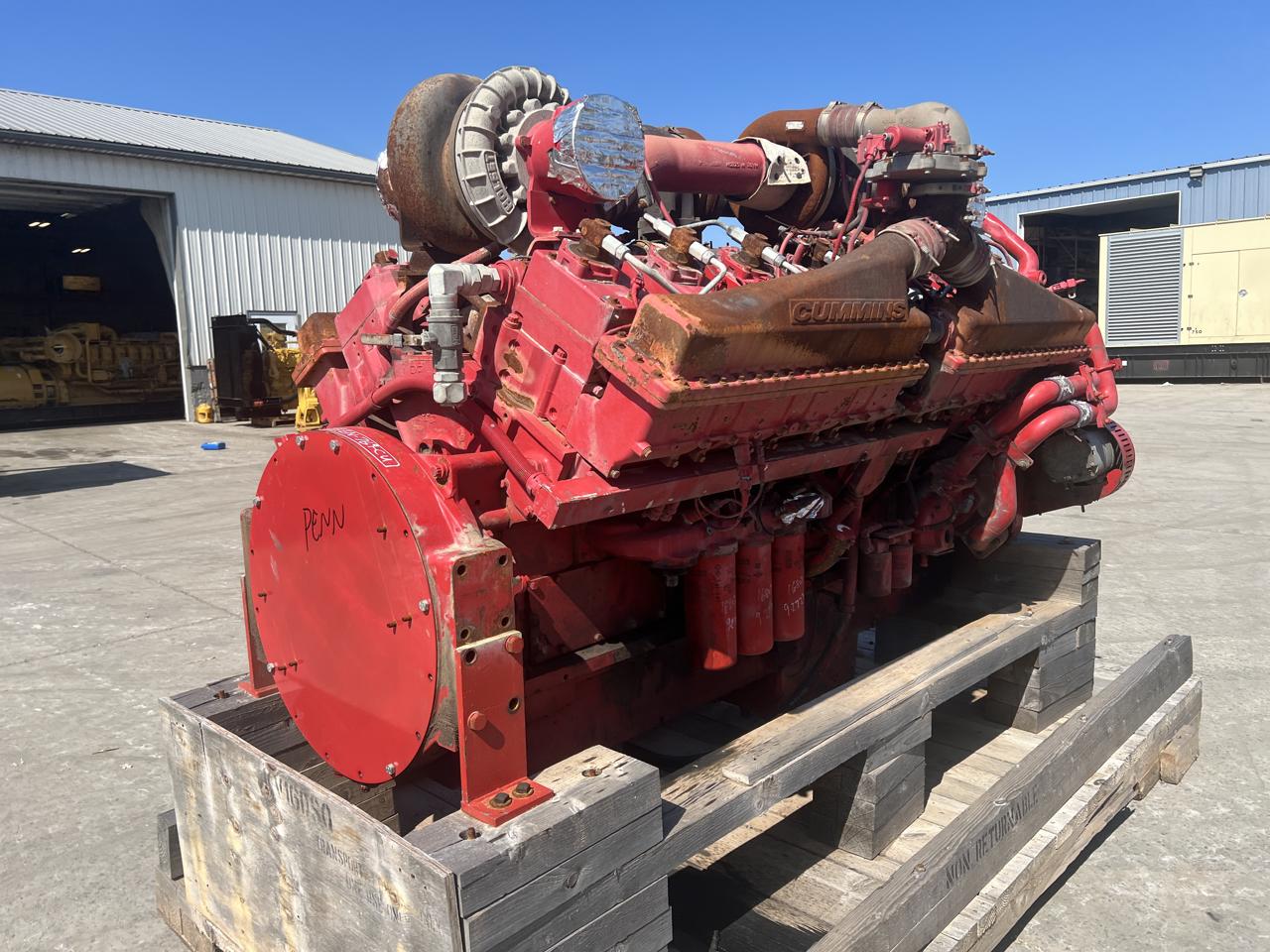 Cummins #QSK50, industrial fracking engine, Tier 3 pre-emission, used running takeout, 2018 - Image 2