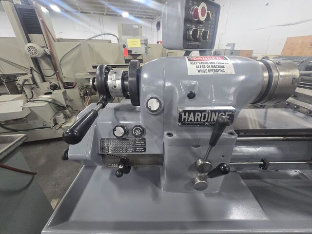 11" x 18" Hardinge #HLV-H-EM, Toolroom Lathe, 1.25" bore, 6" swing over cross slide, 18" centers, inch/metric - Image 2