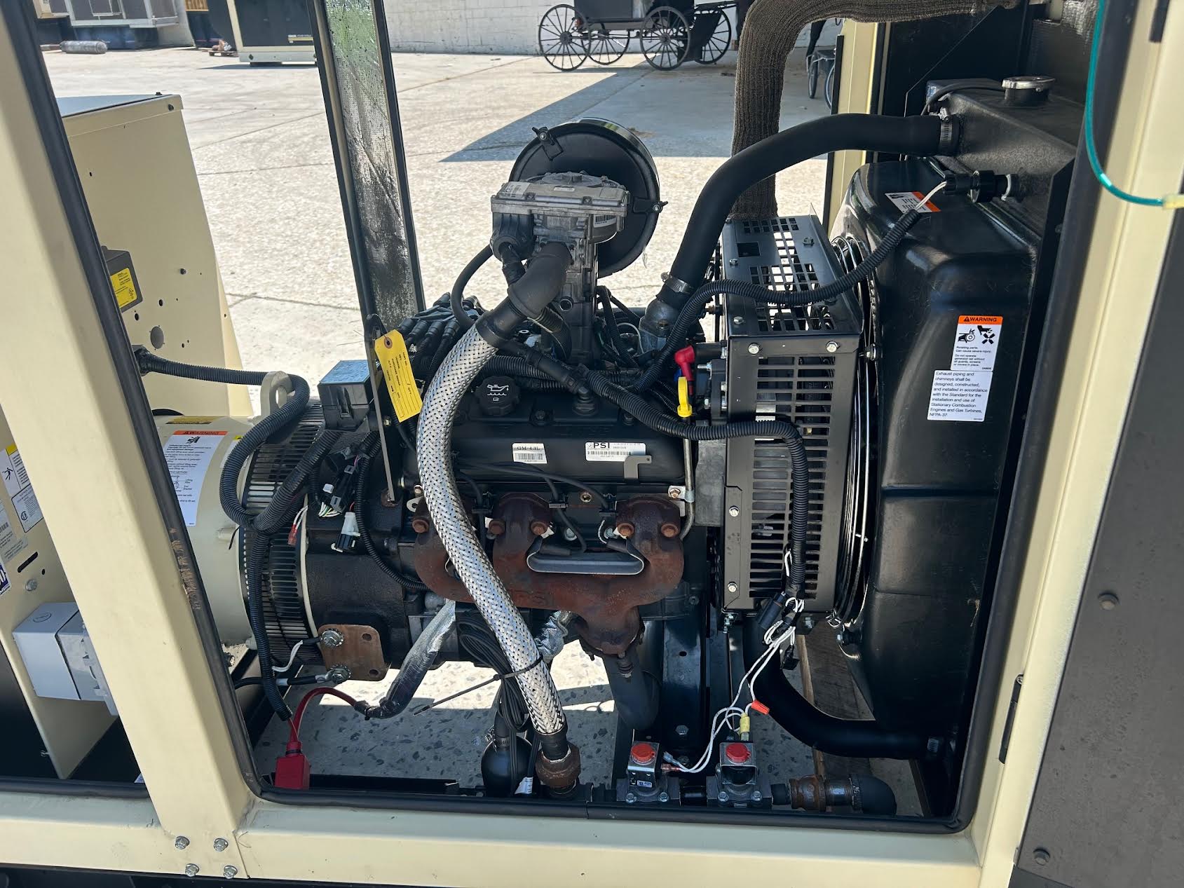 40 KW Kohler, Nat Gas LP Generator, 1PH, 120/240 Volts, 1083 hours, 2012 - Image 8
