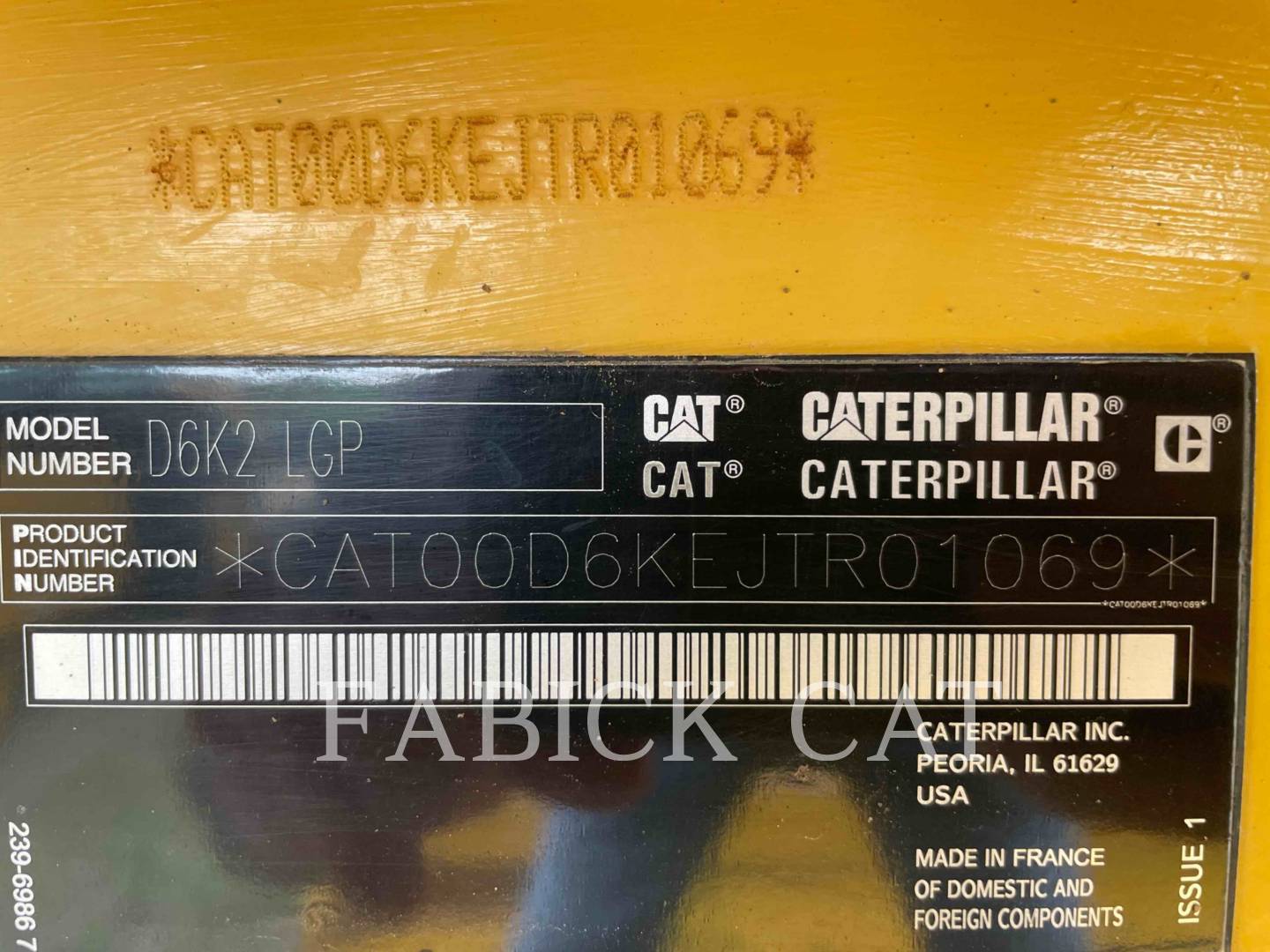 Caterpillar D6K2LGP, Crawler Dozer, 1261 hours, S/N: JTR01069, 2018 - Image 6