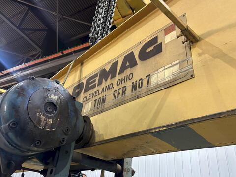 10 Ton, Demag, Bridge Crane, Single Girder, 54.83' Span, 8.33' width End Truck - Image 2