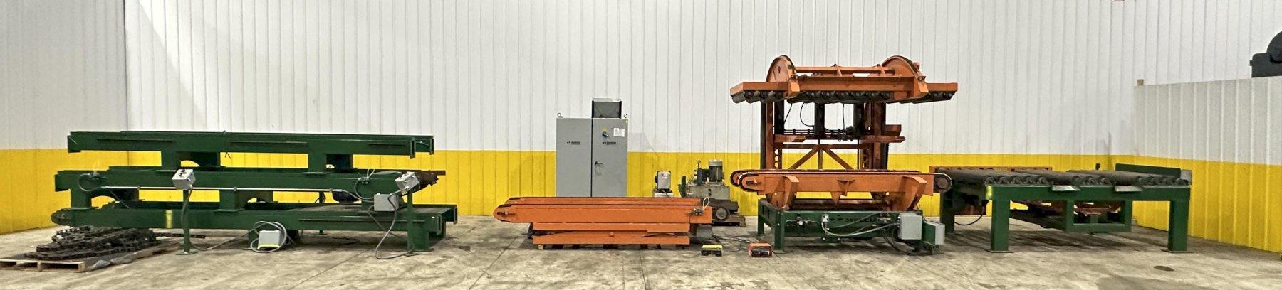 Sweed, Load Clamp & Turner/Pacman Flipper System w/Powered Infeed & Outfeed Conveyors, 42" Passline height - Image 2