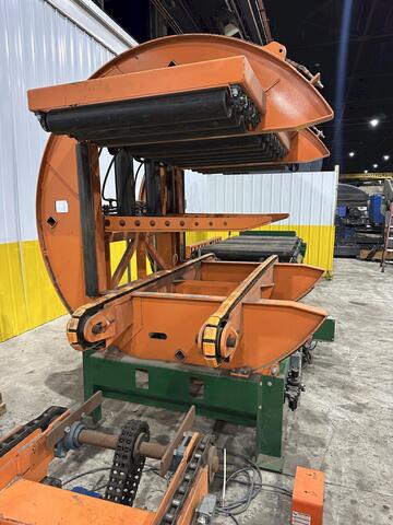 Sweed, Load Clamp & Turner/Pacman Flipper System w/Powered Infeed & Outfeed Conveyors, 42" Passline height - Image 9