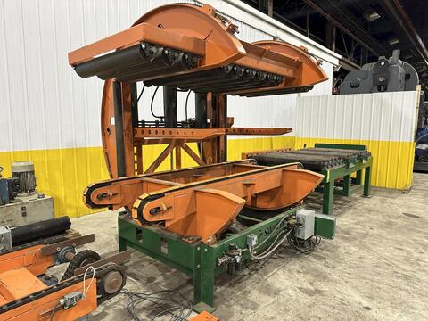 Sweed, Load Clamp & Turner/Pacman Flipper System w/Powered Infeed & Outfeed Conveyors, 42" Passline height - Image 10