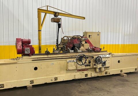 10" x 96" Cincinnati, Plain Cylindrical Grinder, 30" diameter x 3" width Grinding Wheel, 15 HP, (4) 50-170 - Image 2