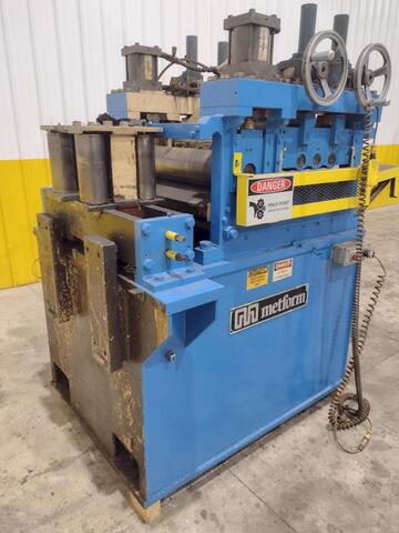 24" x .25" Metform #Flattener, High Precision Backed Up Coil Straightener Strip Leveler, 3 Over 4 Rolls, 6" - Image 5
