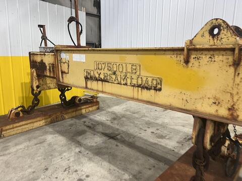 53 Ton, Bushman #MT-420, Telescoping Magnetic Lifting Spreader Beam w/Ohio Magnetics Diesel Generator - Image 6