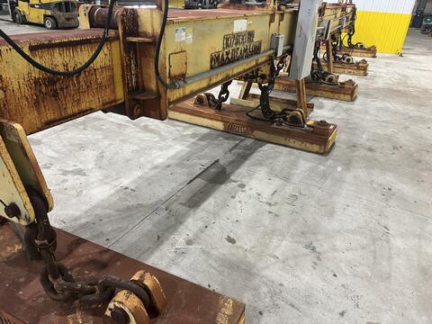 53 Ton, Bushman #MT-420, Telescoping Magnetic Lifting Spreader Beam w/Ohio Magnetics Diesel Generator - Image 9