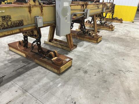 53 Ton, Bushman #MT-420, Telescoping Magnetic Lifting Spreader Beam w/Ohio Magnetics Diesel Generator - Image 10
