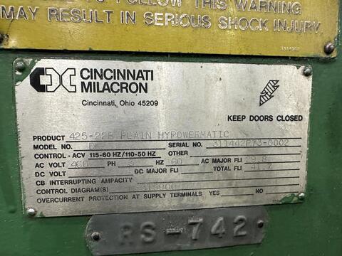 Cincinnati Milacron #425-188-Hypowermatic, Horizontal Milling Machine, 18" x 120" Table, 23-1/4" Working - Image 3