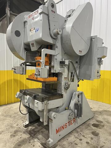 60 Ton, Minster #6, OBI Stamping Press, 3" Stroke, 3" Adjustment, 12" Shut H, 32" x 21" Bolster - Image 1