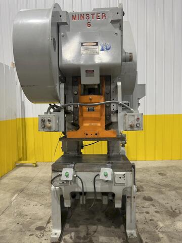60 Ton, Minster #6, OBI Stamping Press, 3" Stroke, 3" Adjustment, 12" Shut H, 32" x 21" Bolster - Image 4