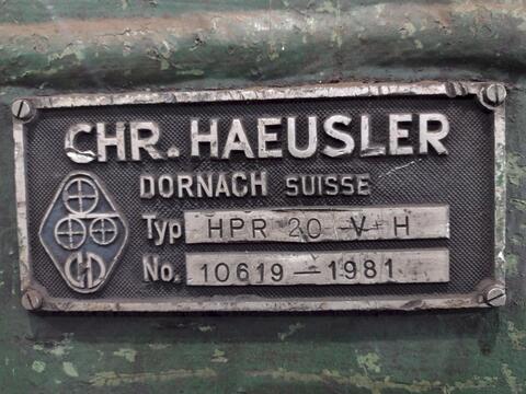 8" x 8" x 3/4" Haeusler #HPR-20VH, Horizontal & Vertical Hydraulic Pipe & Angle Roll, (2) 50 HP, 1981 - Image 3