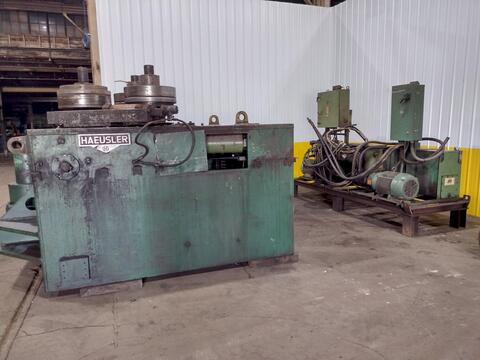 8" x 8" x 3/4" Haeusler #HPR-20VH, Horizontal & Vertical Hydraulic Pipe & Angle Roll, (2) 50 HP, 1981 - Image 5