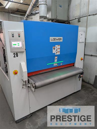53" Loewer #BMK4TD, belt sander, automatic material feed, 20 HP, 1400 RPM, 2019 - Image 1