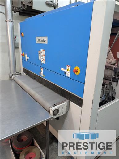53" Loewer #BMK4TD, belt sander, automatic material feed, 20 HP, 1400 RPM, 2019 - Image 6