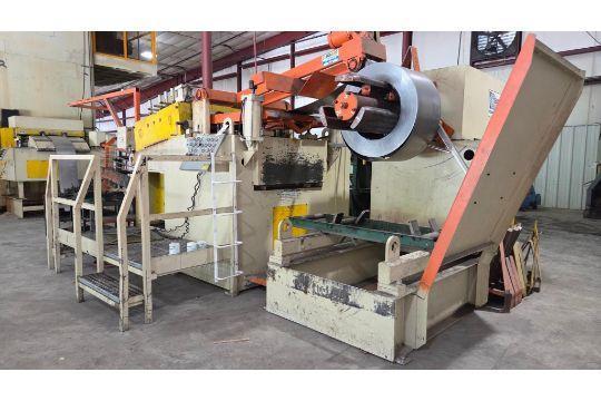 15000 lb. Dallas, coil reel & powered straightener, 42" width, .135"thickness, 7 straightening rolls - Image 1