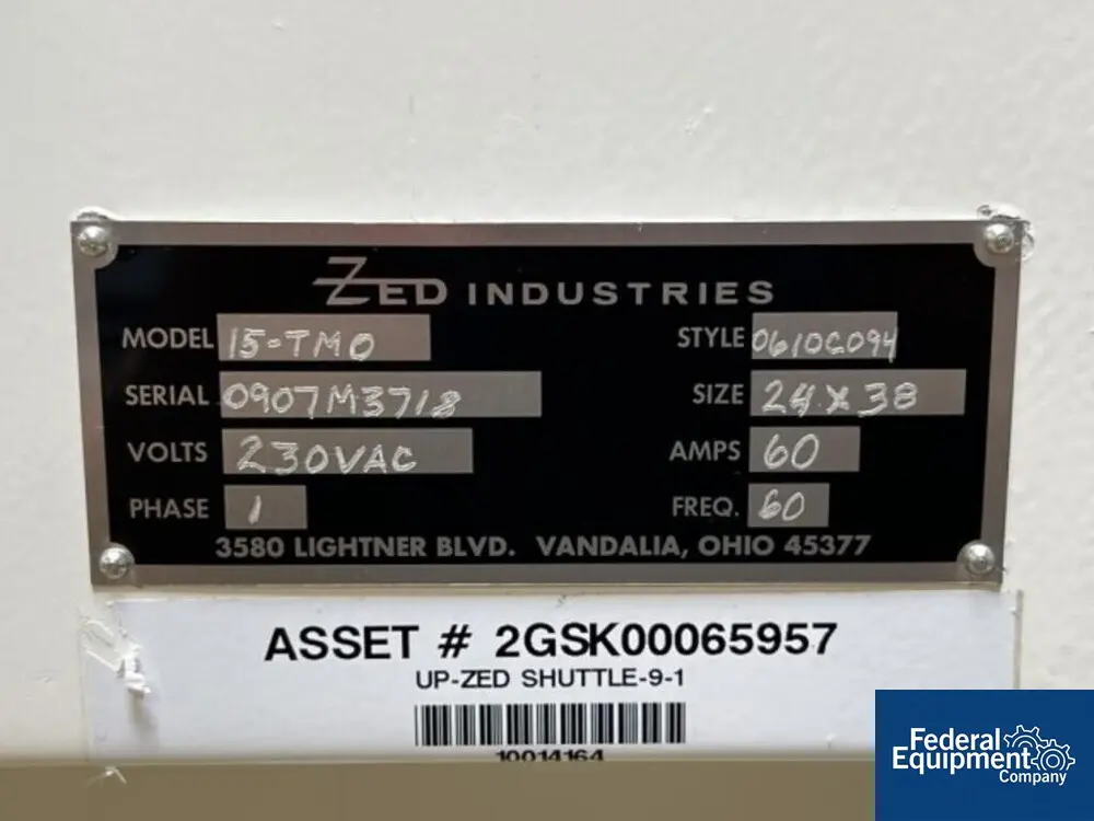 ZED #15-TMO, shuttle sealer, 230 V., 6 cycles/min, 24" x 38" x 4" seal - Image 2