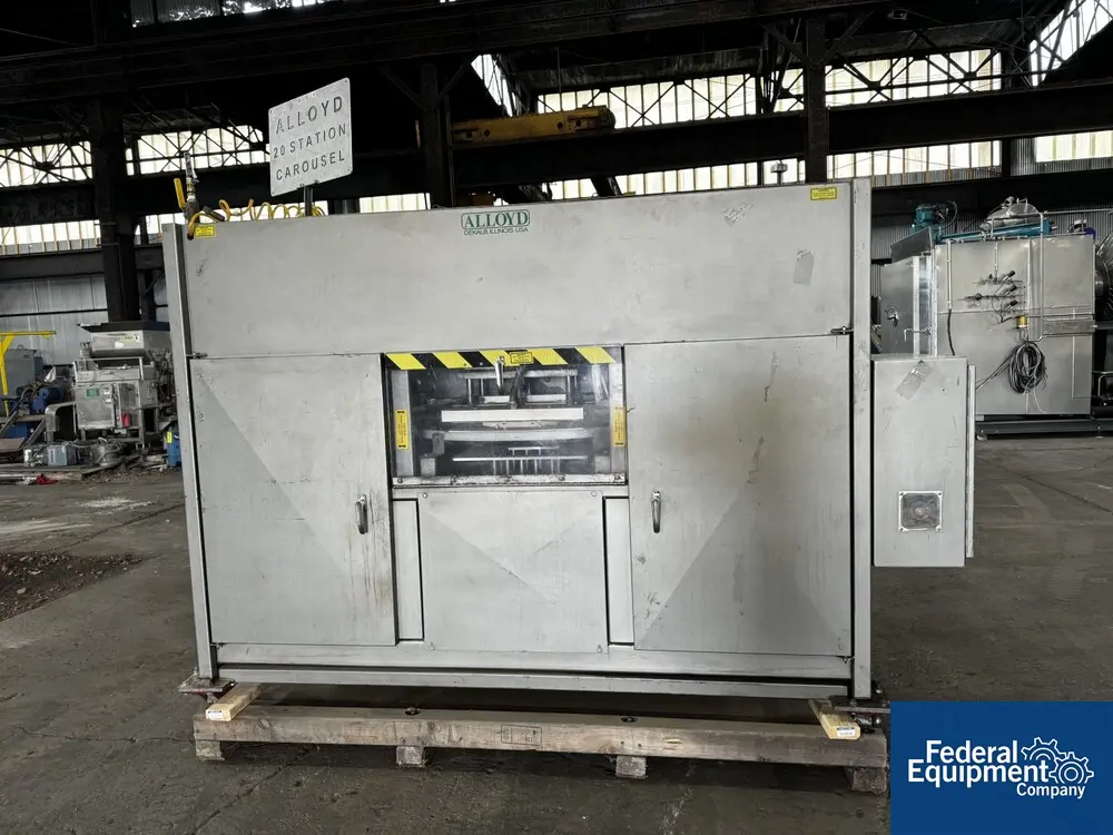 Alloyd #20S1216OC, Carousel Blister Sealer, 20 indexes / min, 12 station, 3 KW, 230 V., 1997 - Image 5